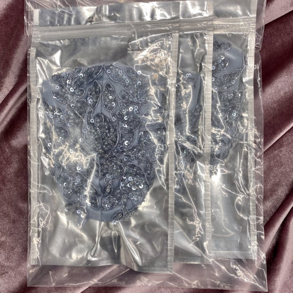 3 Piece Pack-Beaded Floral Fashion Mask CDMK01R_4
